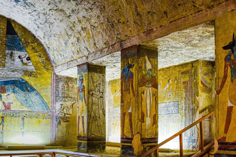 Explore the mesmerizing artistry of ancient Egyptian tomb paintings in Luxor's Valley of the Kings.